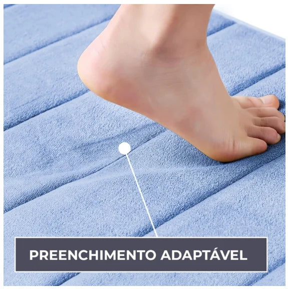 Tapete De Banheiro Antiderrapantes Em Relevo De Calçada Almofada De Espuma De Memória