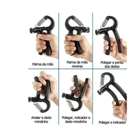 Hand Grip Fisioterapia com Mola Ajustável - 5kg a 60kg Fortalecedor