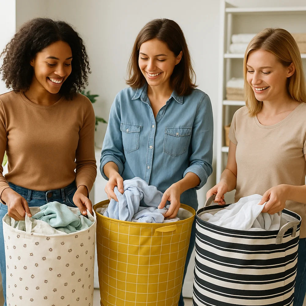 Cesto Organizador Dobrável para Roupa Suja e Brinquedos – Impermeável, Portátil e com Alça