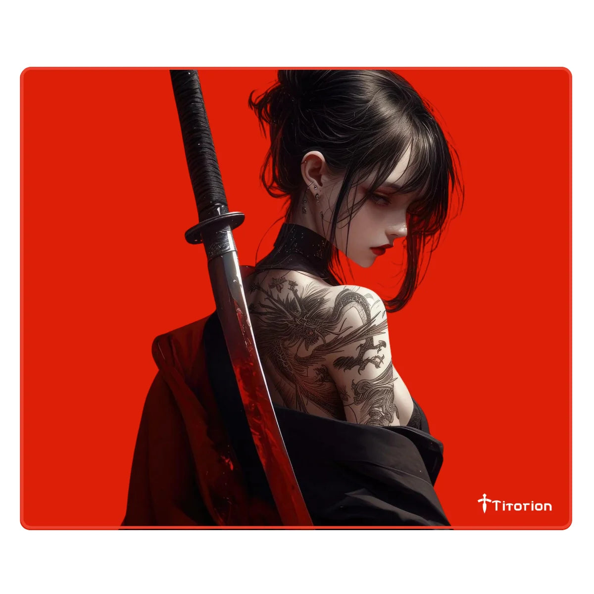 APEX Control Professional 49x42 Mousepad Branco Preto Hexágono Ergonômico Titorion Mouse Pad Gamer