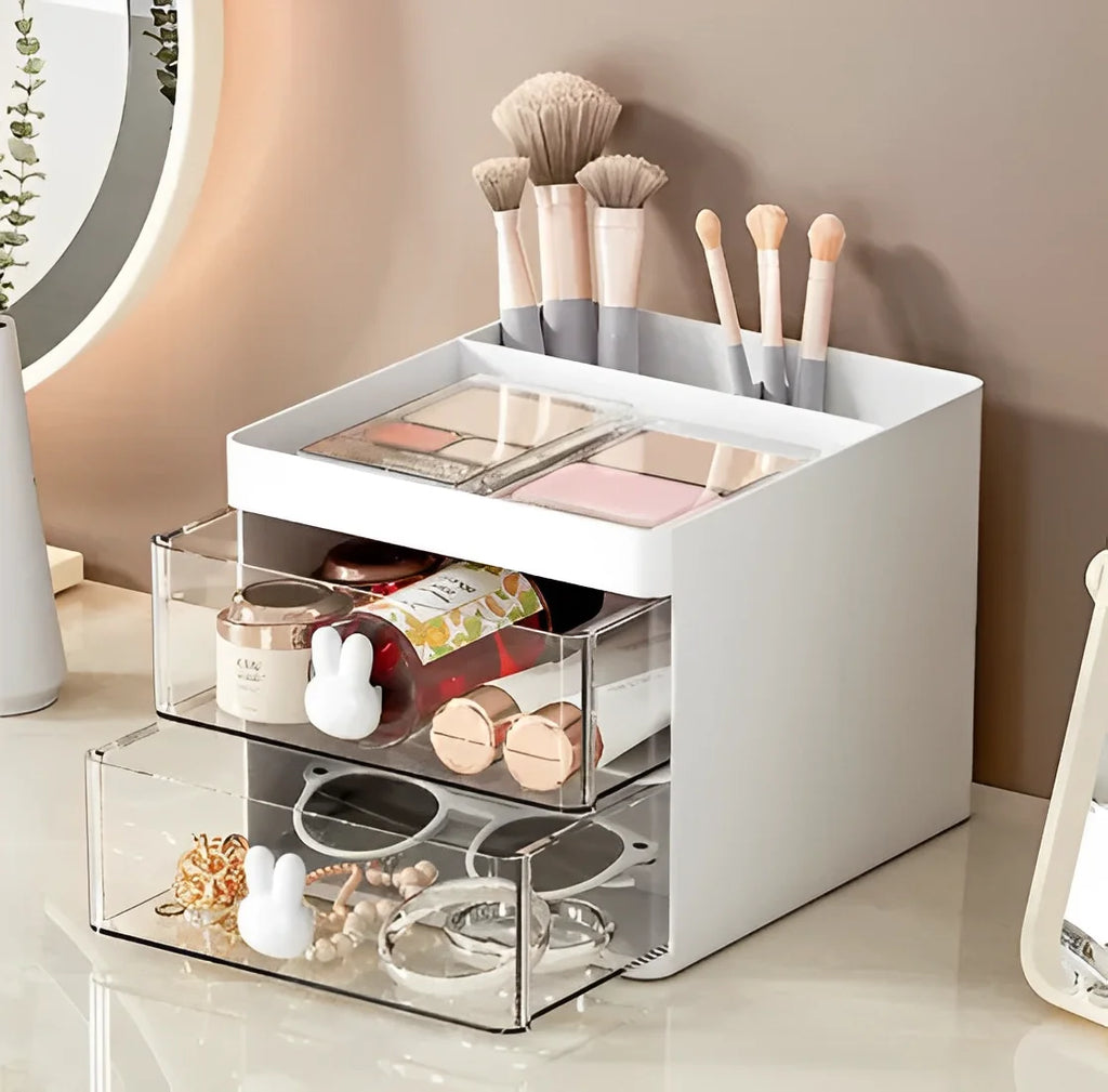 Organizador Mesa Coelho Porta Treco Caneta Gaveta/Maquiagem Escritório Multiuso - Neverdie Store