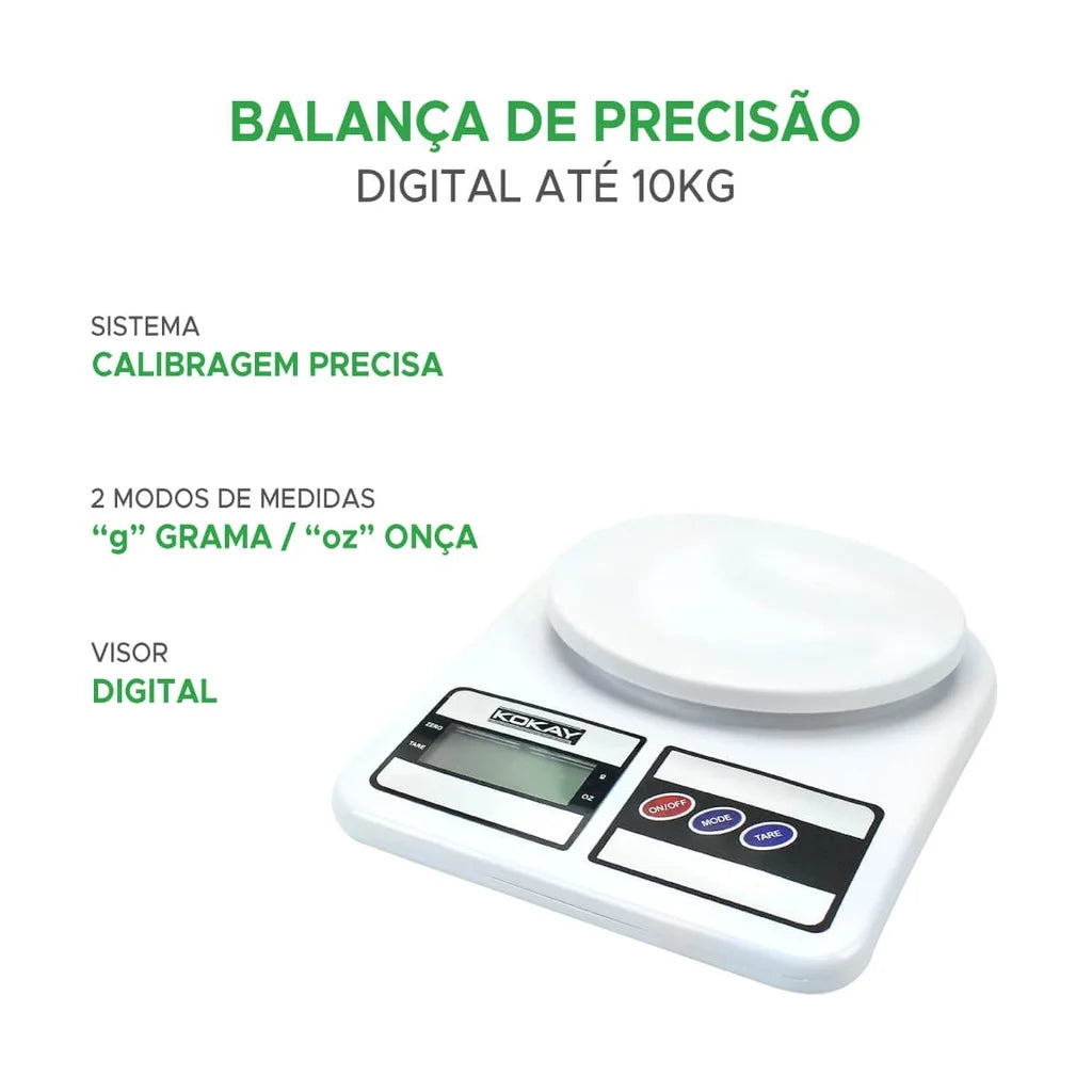 Balança Digital Precisão Cozinha 1g A 10kg Promoção