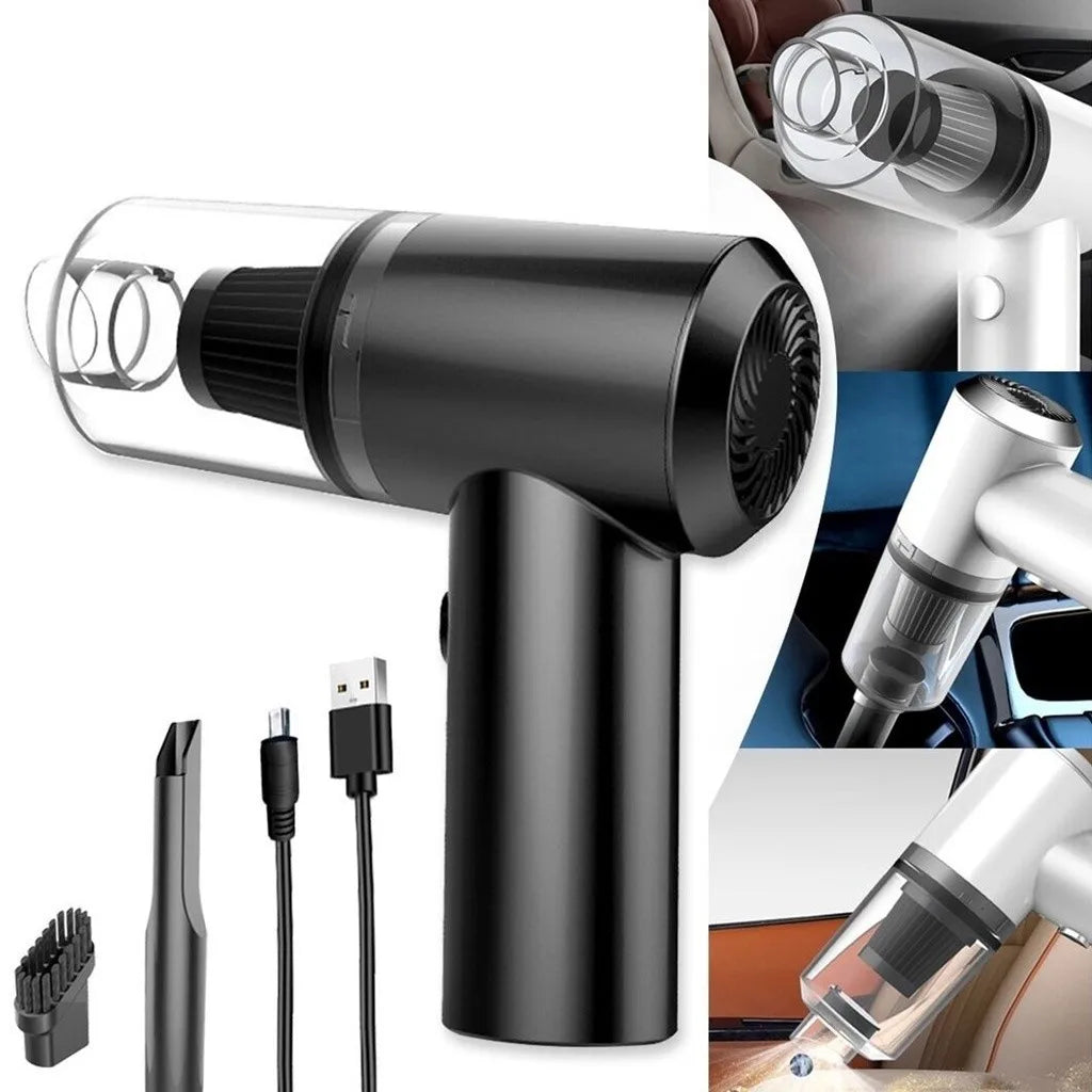 Mini Aspirador de Pó Portátil Premium para Carro e Casa com USB