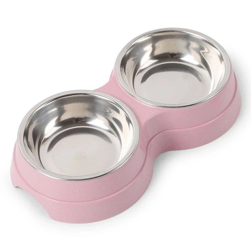 Vasilha Dupla Pet Aço Inox - Comedouro e Bebedouro