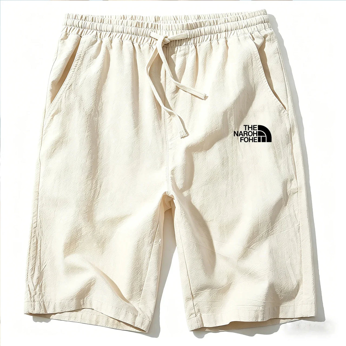 Shorts Masculino Algodão e Linho - Leve Respirável Estilo Praia