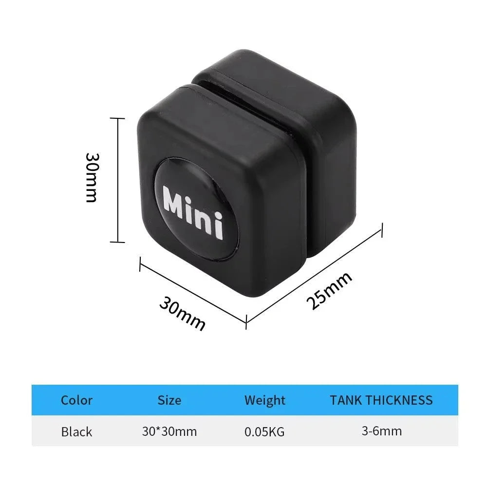 Mini escova magnética quadrada para aquário, limpador de vidro resistente a arranhões, escova magnética para aquário pequeno, tanque de peixes