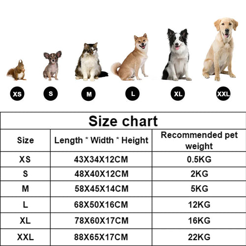 Cama Pet Quadrada Pelúcia - Sofá Confortável para Cães e Gatos
