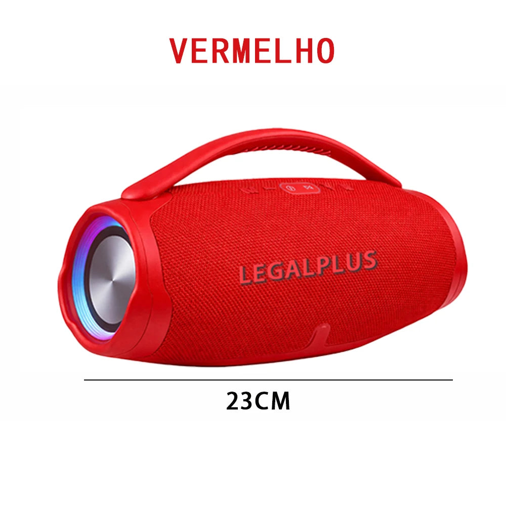 Caixa de Som Bluetooth 70W Portátil Estilo Boombox, Alto Falante Potente Resistente à Água para Festas