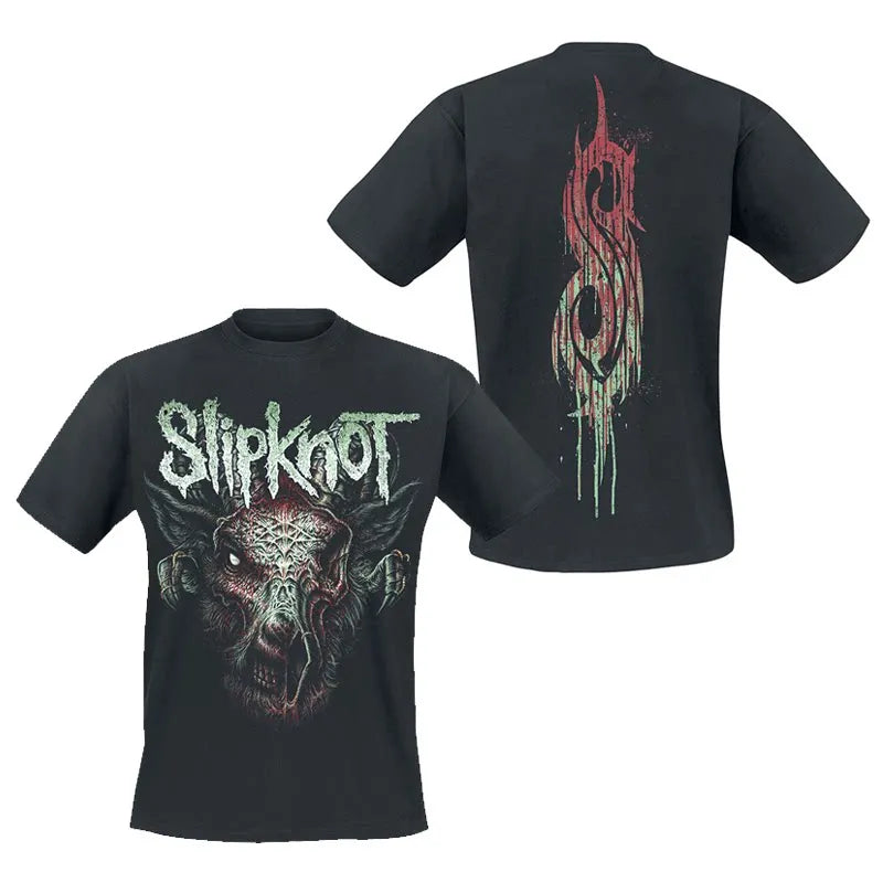 Camiseta Slipknot Gótica 100% Algodão - Estampada Streetwear Unissex