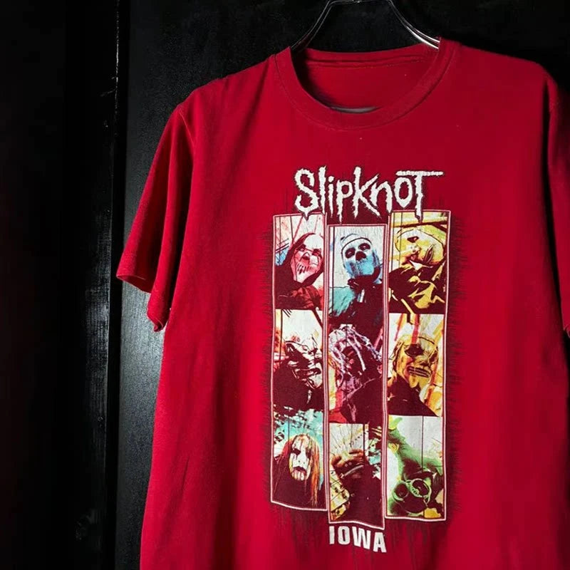 Camiseta Slipknot Gótica 100% Algodão - Estampada Streetwear Unissex