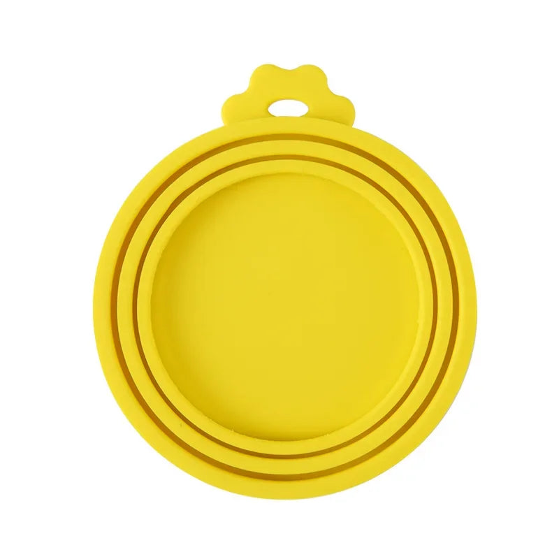 Tampa de Silicone Reutilizável para Latas de Ração - Vedação para Armazenamento de Alimentos para Cães e Gatos - Acessório Essencial para a Saúde Diária do Pet