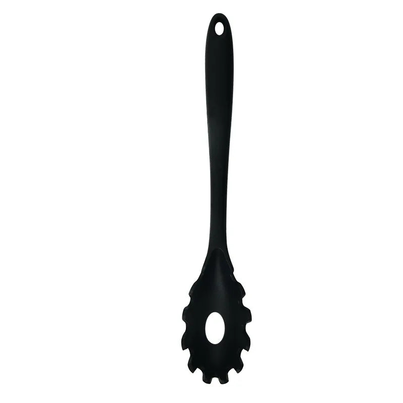 Escumadeira de Silicone Cabo Longo - Colher Coador para Macarrão