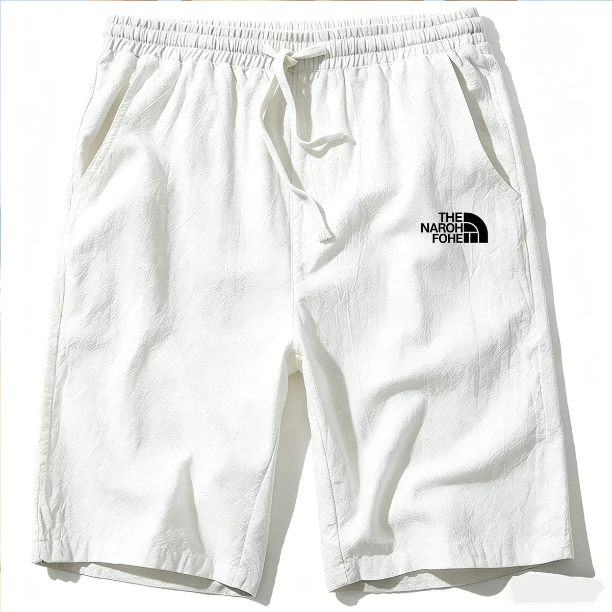 Shorts Masculino Algodão e Linho - Leve Respirável Estilo Praia