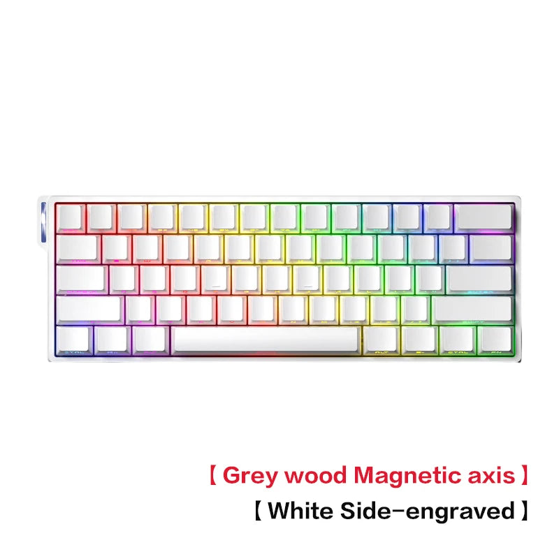 Teclado AULA WiN 60 Eixo Magnético RT Personalizado Mecânico Conexão com Fio para Jogos com Driver para Taxa de Resposta de 8K