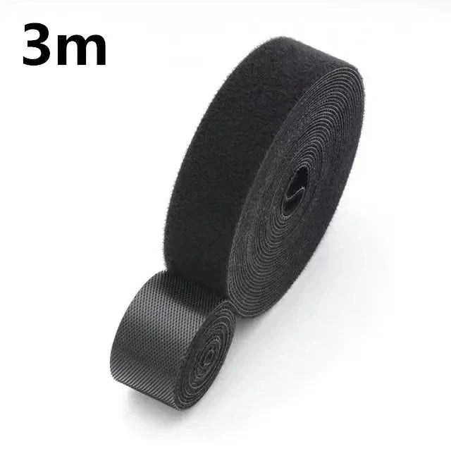 Cabo Organizador Enrolador De Fita, Gerenciamento De Fios, Fone De Ouvido, Cabo Do Mouse, Gravatas Protetor para iPhone, Xiaomi, Samsung, 1 m, 5m