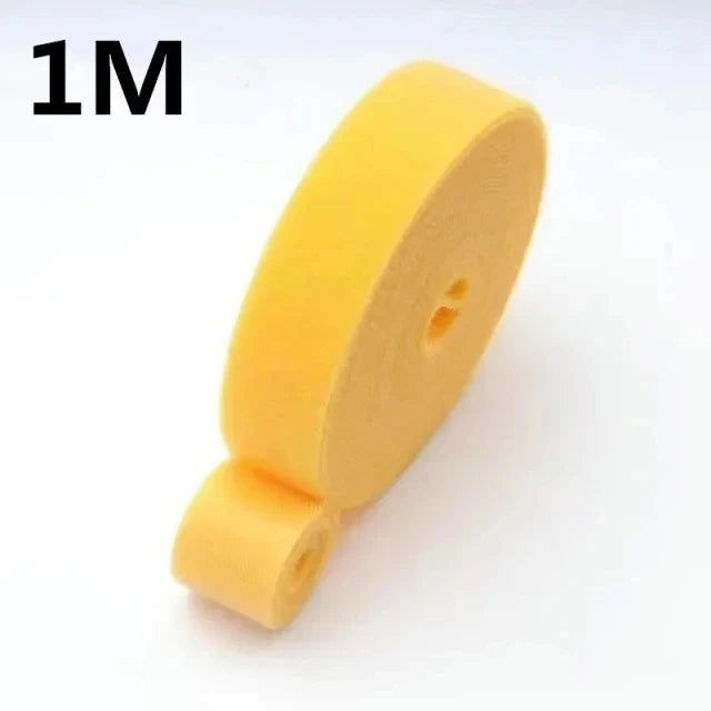 Cabo Organizador Enrolador De Fita, Gerenciamento De Fios, Fone De Ouvido, Cabo Do Mouse, Gravatas Protetor para iPhone, Xiaomi, Samsung, 1 m, 5m