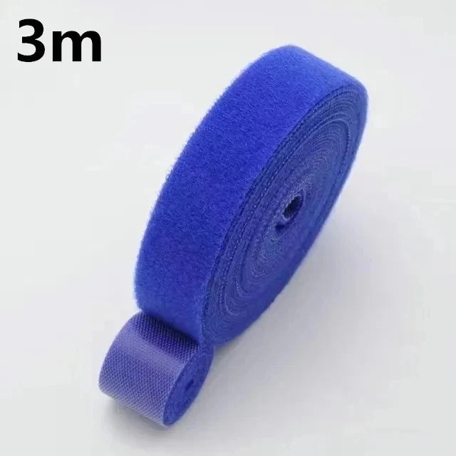 Cabo Organizador Enrolador De Fita, Gerenciamento De Fios, Fone De Ouvido, Cabo Do Mouse, Gravatas Protetor para iPhone, Xiaomi, Samsung, 1 m, 5m