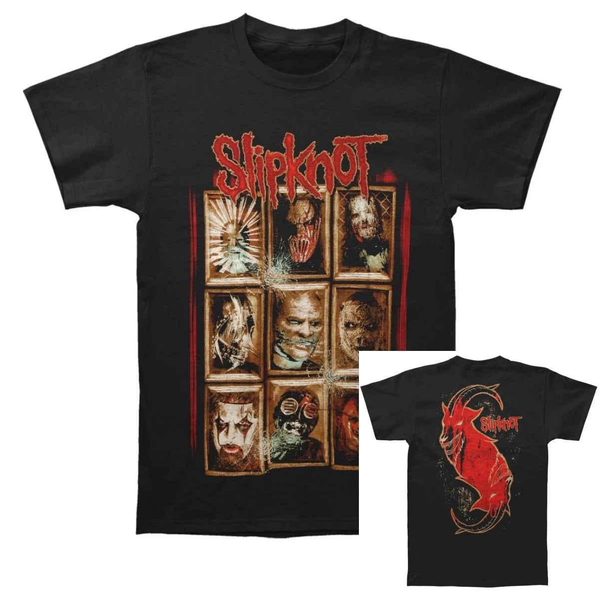 Camiseta Slipknot Gótica 100% Algodão - Estampada Streetwear Unissex