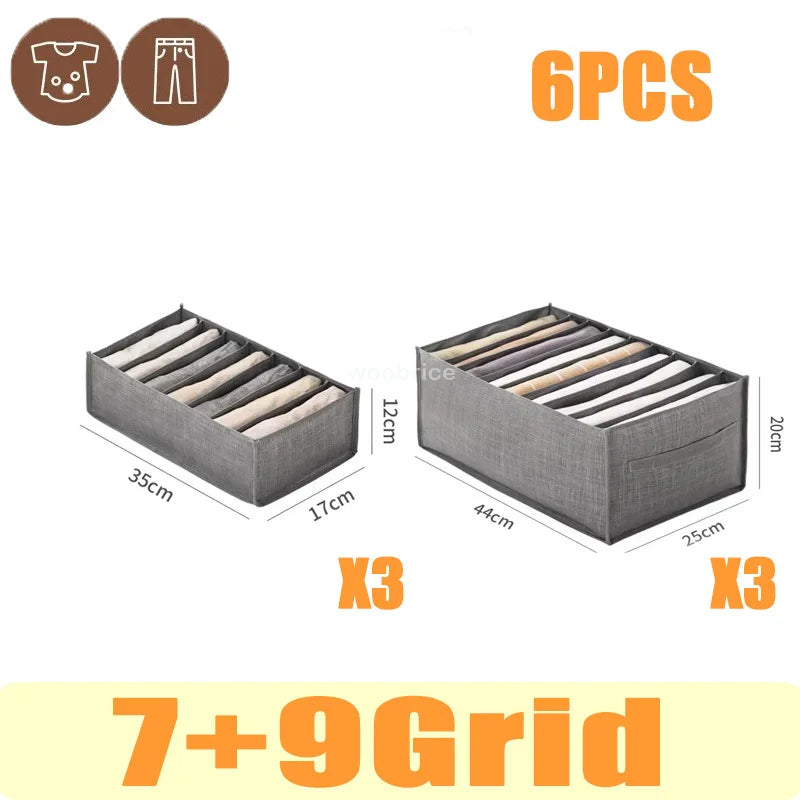 Organizador para Gavetas Organizador de Roupas Calças  Caixa de Armazenamento para Calças, Organizador de Gaveta para Calças Jeans, Meias, Roupa Íntima  Armazenamento de Guarda-Roupa para Camisetas