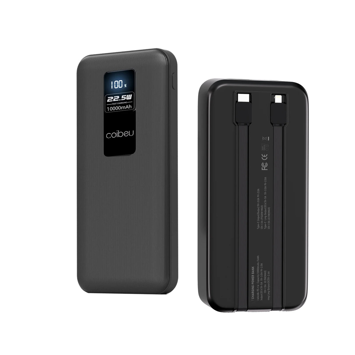 Powerbank Portátil 10000mAh 23W - Bateria Recarregável Carregamento Rápido