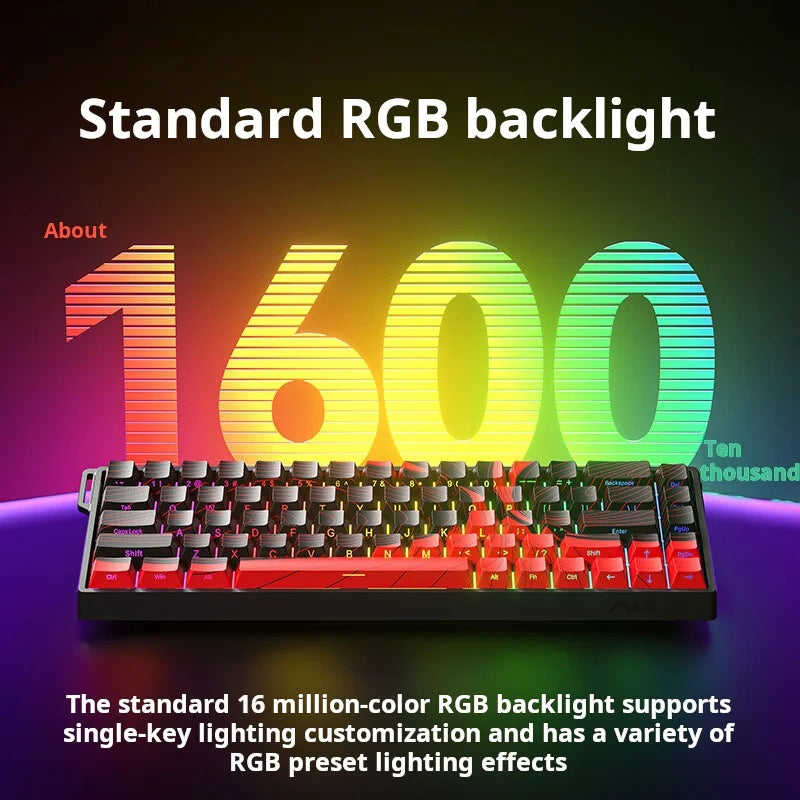 Teclado AULA WiN 60 Eixo Magnético RT Personalizado Mecânico Conexão com Fio para Jogos com Driver para Taxa de Resposta de 8K