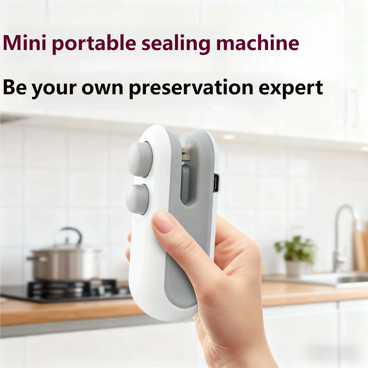 Mini máquina de selagem usb recarregável, selador de calor, saco de armazenamento, pacote de plástico, selador de alimentos, clipe, portátil, selador de calor de alimentos