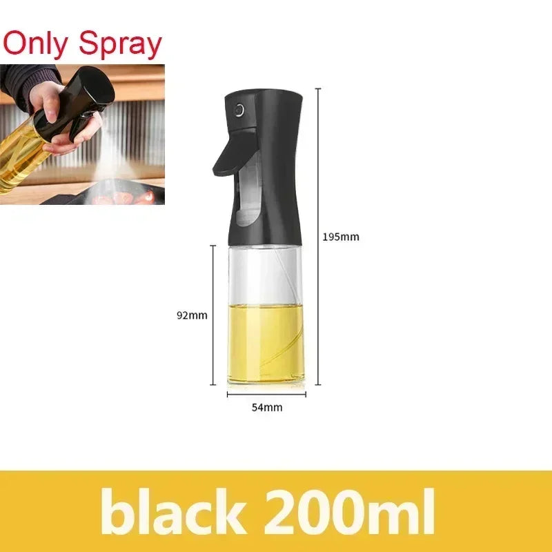 Pulverizador de óleo em spray de plástico 2 em 1, 500ml, garrafa, dispensador de óleo, galheteiro, churrasco, cozinha, assar, piquenique, ferramenta de cozinha