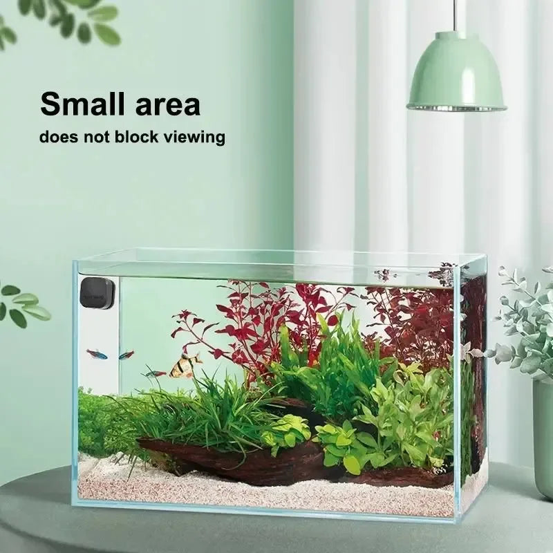 Mini escova magnética quadrada para aquário, limpador de vidro resistente a arranhões, escova magnética para aquário pequeno, tanque de peixes