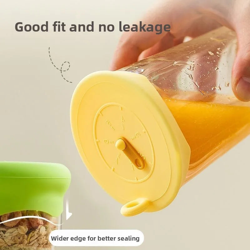Conjunto de Tampas para Alimentos, Tampas Redondas Resistentes ao Calor, Tampas Universais para Sobras de Refrigerador, Tampas Reutilizáveis para Cozinha