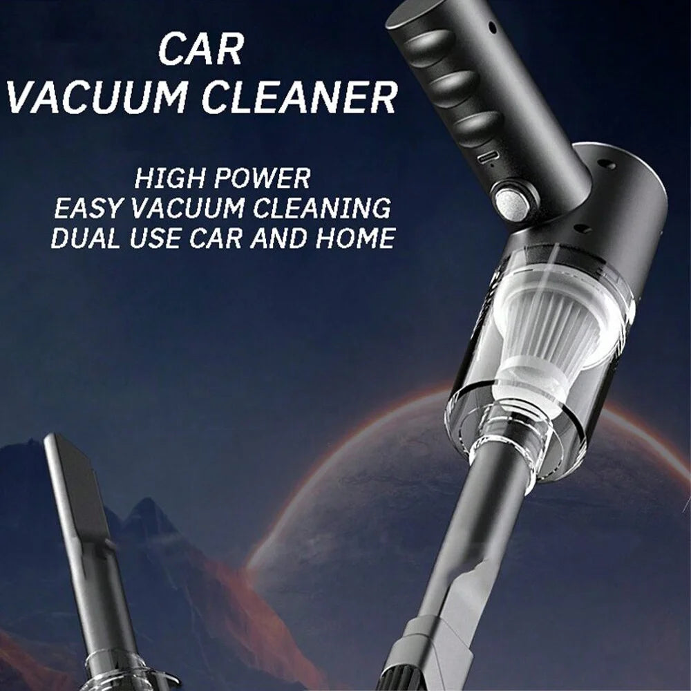 Aspirador de Pó Portátil com Carregamento USB, Alta Potência e Forte Sucção, Mini Aspirador Automático para Carro e Limpeza Diária em Casa