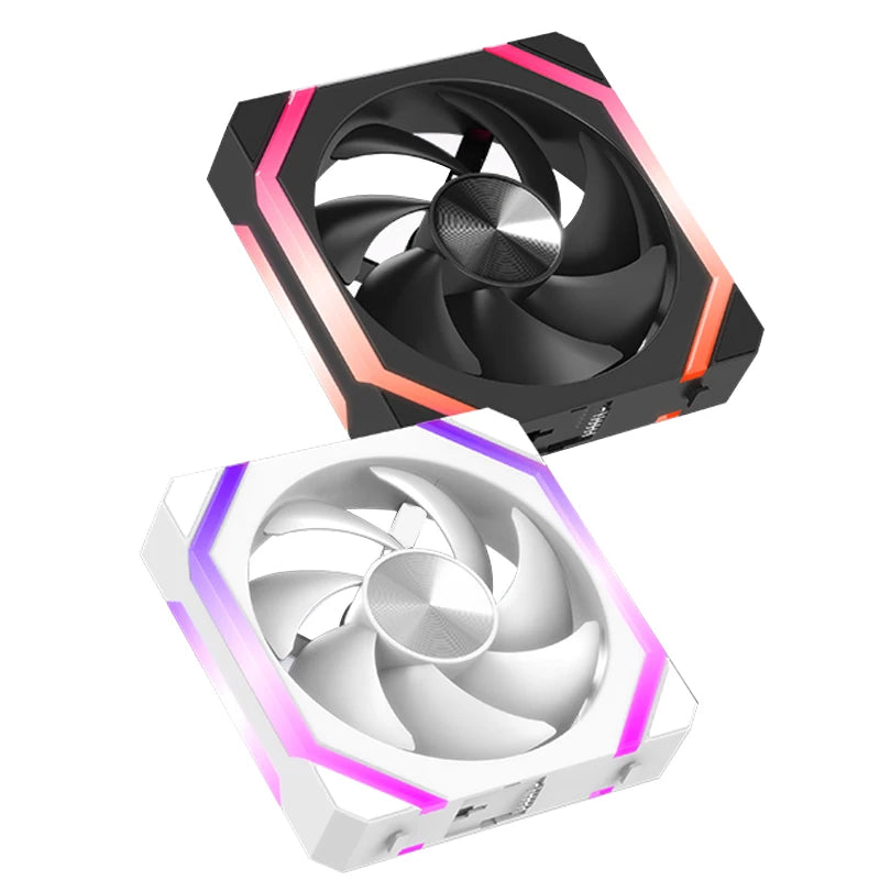 Ventoinha de Resfriamento JUMPEAK CS120 ARGB 360mm 240mm Modular Empilhável PWM Silenciosa 120mm RGB para Caixa de PC Gamer Resfriador de Água