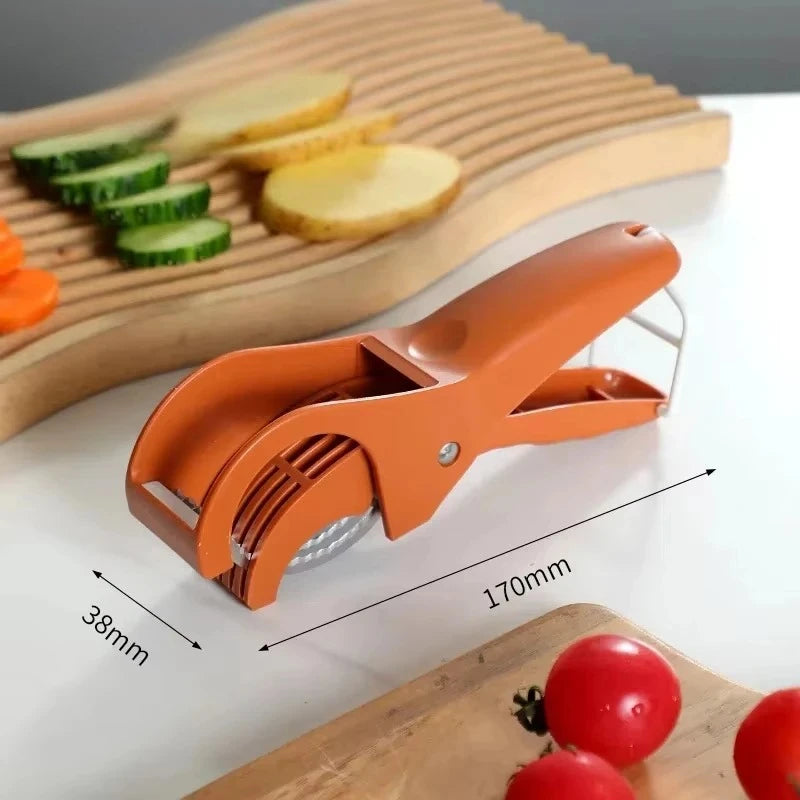 HooFun Ferramentas de cozinha de aço inoxidável, fatiador de vegetais e frutas, multifuncional, fatiador de salada, acessórios de cozinha