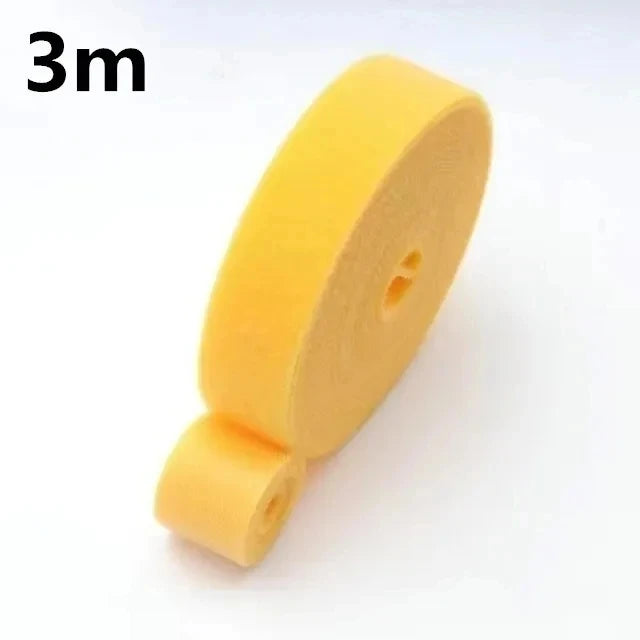 Cabo Organizador Enrolador De Fita, Gerenciamento De Fios, Fone De Ouvido, Cabo Do Mouse, Gravatas Protetor para iPhone, Xiaomi, Samsung, 1 m, 5m