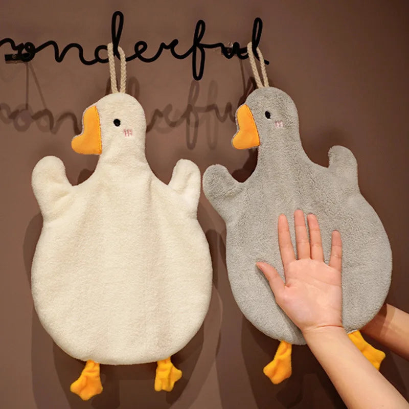 Pano de Prato Divertido Ganso - Toalha Absorvente Ultra-Seca para Cozinha
