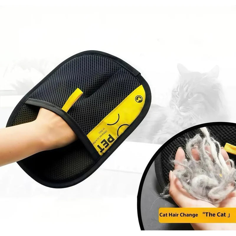 Luva Removedora de Pelos Pet Eletrostática - Reutilizável 2 em 1