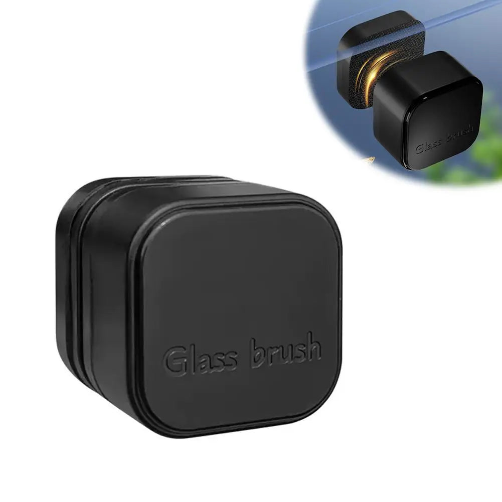 Limpador de vidro magnético para mini aquário, ferramenta de limpeza e manutenção, escova sem pontos cegos, acessórios