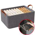 25L Suporte de Aço Organizador Guarda Roupa Resistente Placa de Fundo Rígida Com Alças Dobrável