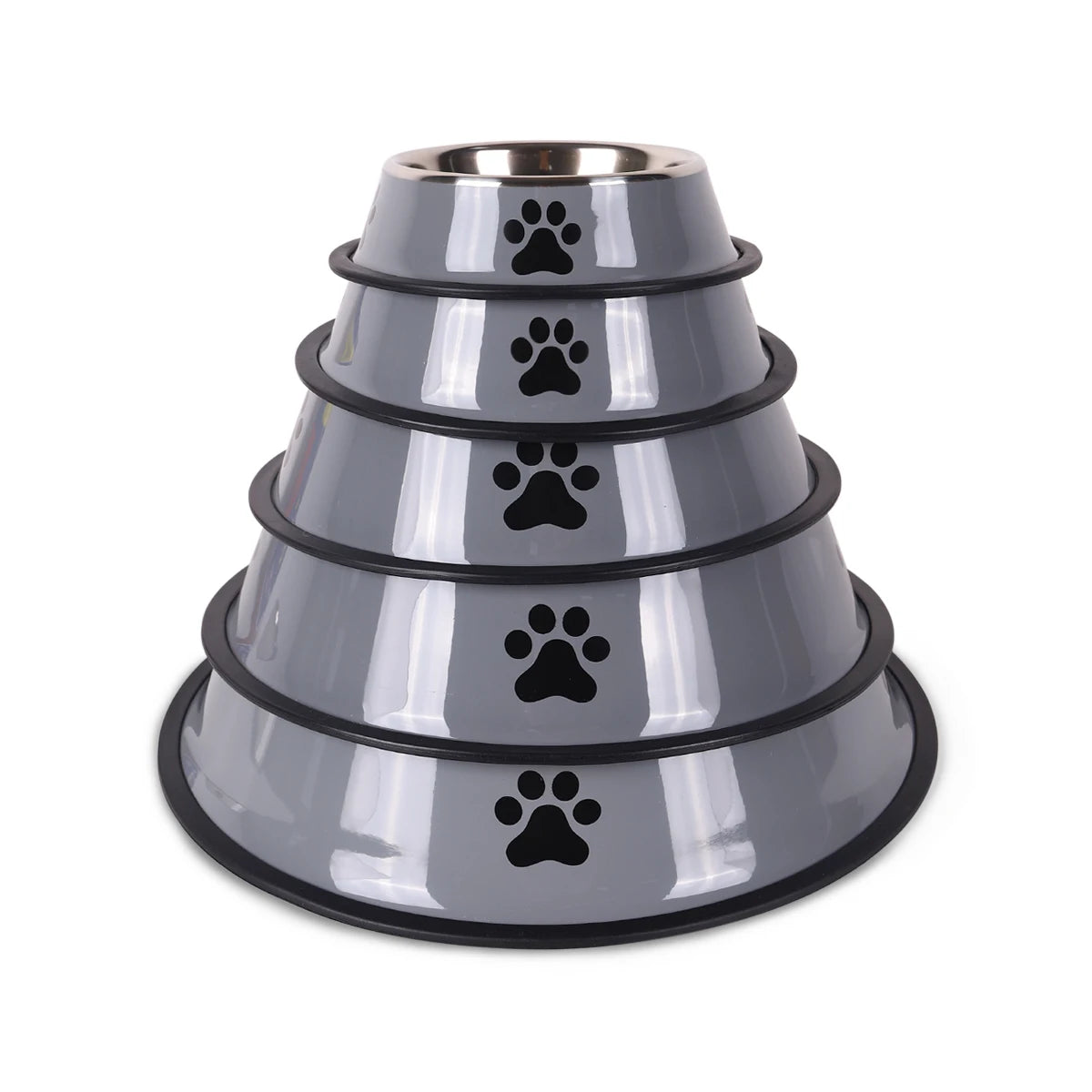 Comedouro Aço Inox Pet - Multi-Especificação Antiqueda Cães e Gatos