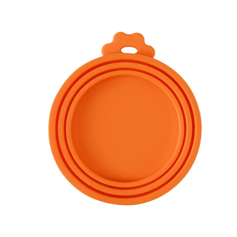 Tampa de Silicone Reutilizável para Latas de Ração - Vedação para Armazenamento de Alimentos para Cães e Gatos - Acessório Essencial para a Saúde Diária do Pet