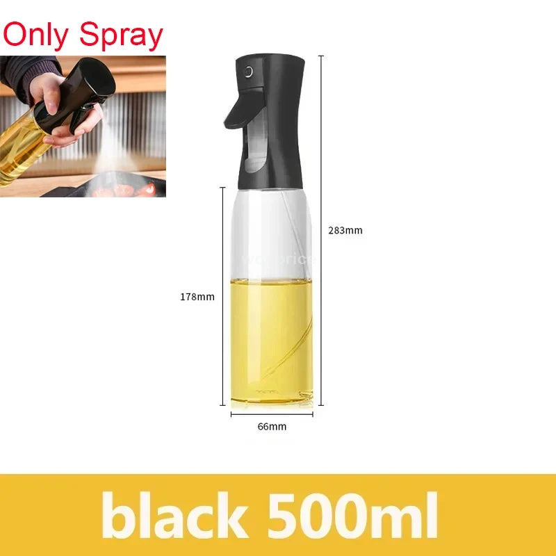 Garrafa de spray para pulverizador de óleo produtos de cozinha dispensador de óleo atomizador para cozinhar garrafa de cozinha para cozinhar saudável cozimento