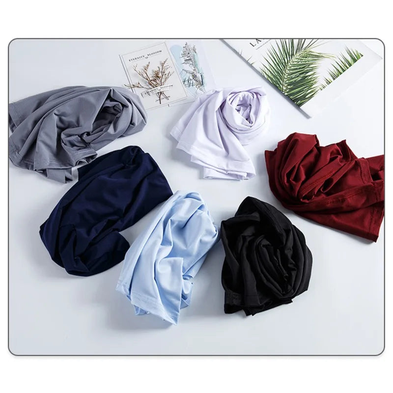 Camiseta Masculina Gola V Seda Gelo - Slim Manga Curta Verão