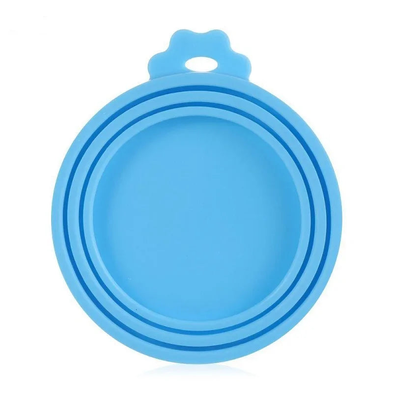Tampa de Silicone Reutilizável para Latas de Ração - Vedação para Armazenamento de Alimentos para Cães e Gatos - Acessório Essencial para a Saúde Diária do Pet