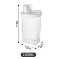 Dispensador de Detergente para Lavagem Recarregável 1PCS, Tanque de Pó, Armazenamento de Amaciante e Alvejante com Escala para Limpeza Doméstica