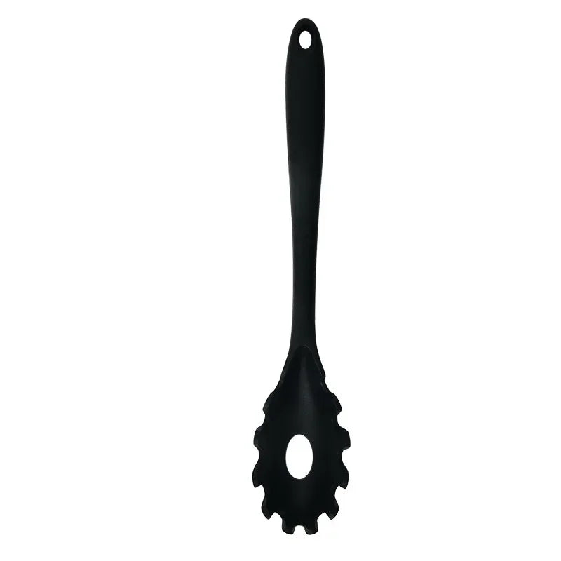 Escumadeira de Silicone Cabo Longo - Colher Coador para Macarrão