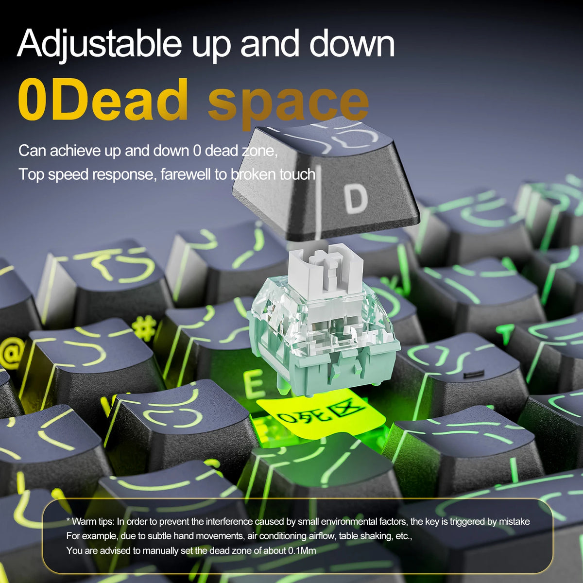 ATTACK SHARK X68HE X68Pro  Teclado Mecânico Magnético para Jogos Profissionais 0,01mm Gatilho Rápido 8000Hz SOCD/Rs 0,125ms Taxa de 128K