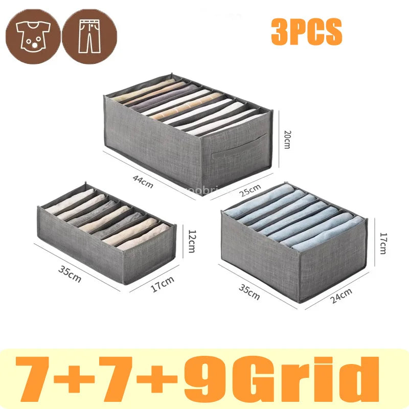 Organizador para Gavetas Organizador de Roupas Calças  Caixa de Armazenamento para Calças, Organizador de Gaveta para Calças Jeans, Meias, Roupa Íntima  Armazenamento de Guarda-Roupa para Camisetas