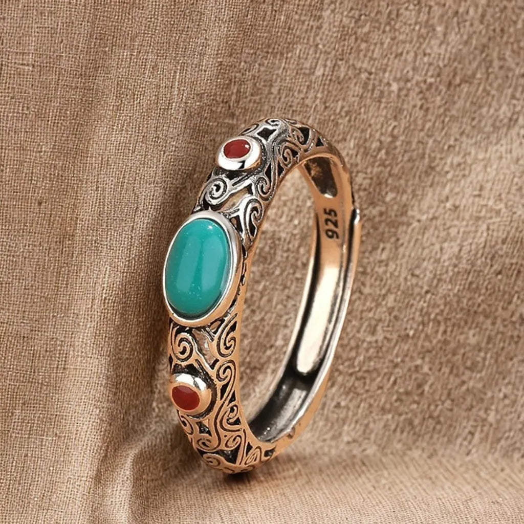 Anel Prata 925 Vintage Feminino - Zircônia Brilhante Noivado