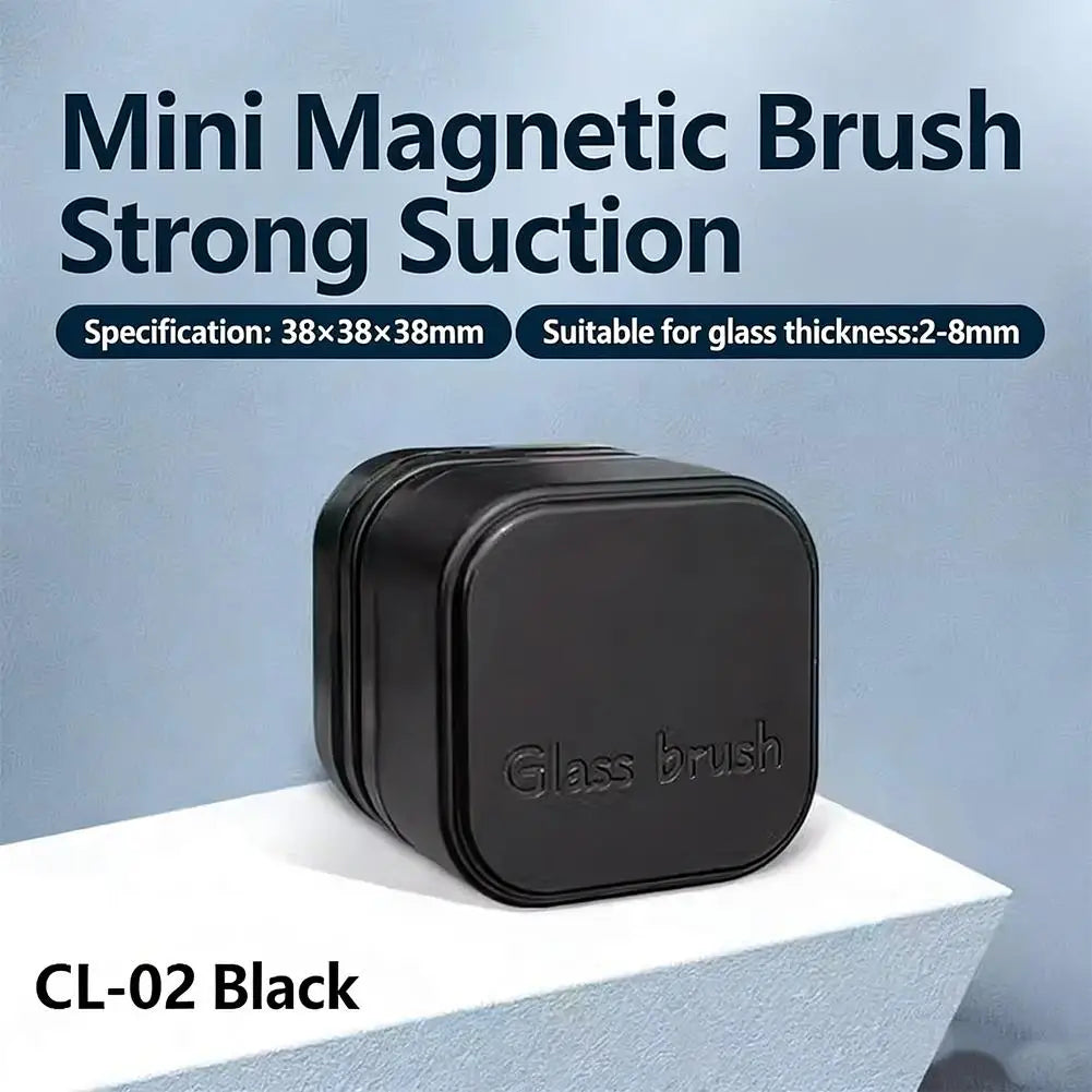Limpador de vidro magnético para mini aquário, ferramenta de limpeza e manutenção, escova sem pontos cegos, acessórios