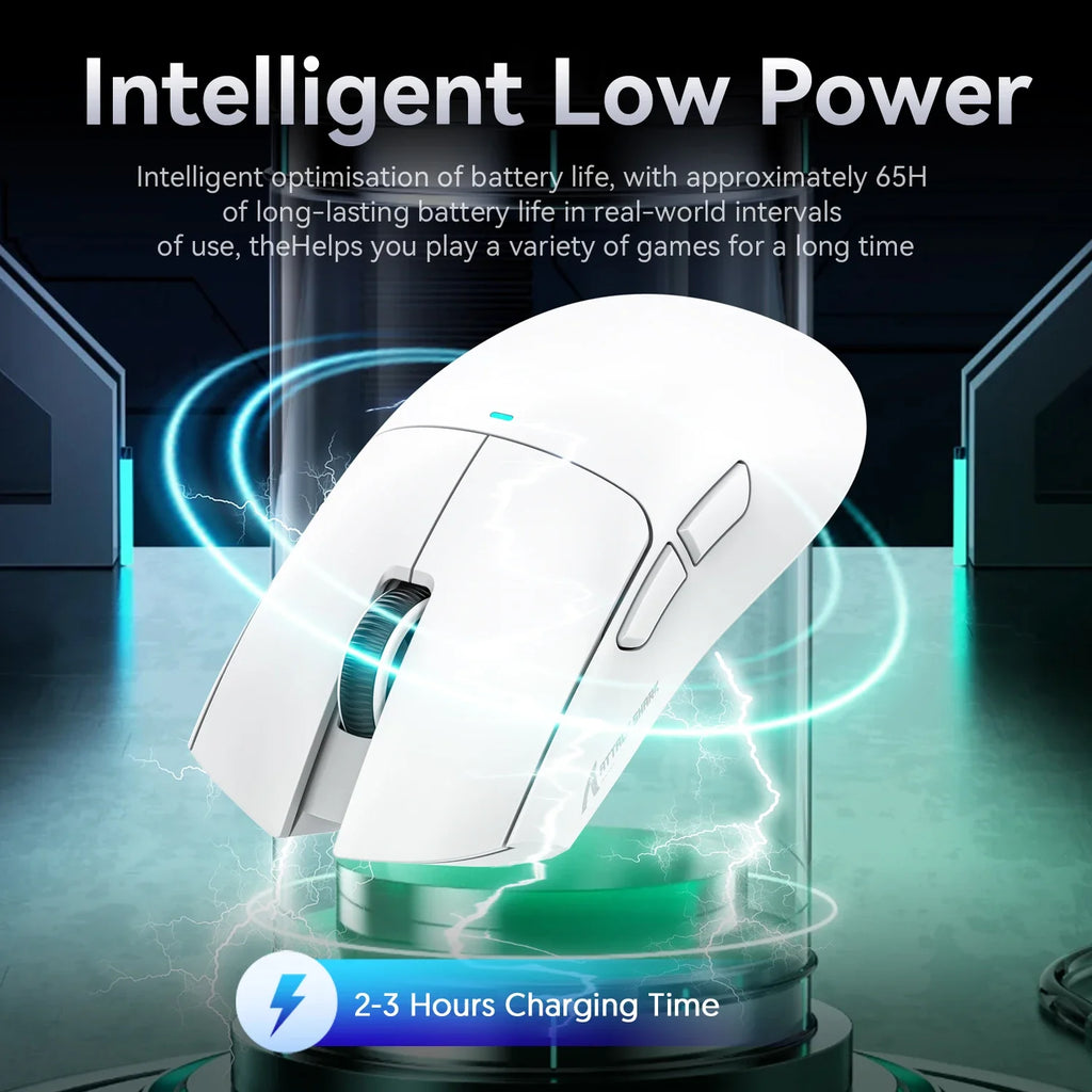 Mouse Gamer Sem Fio Attack Shark R1/X11, 18K DPI PAW3311, Ergonômico, Leve, Tri-Modos Bluetooth 2.4GHz USB, para PC/Notebook