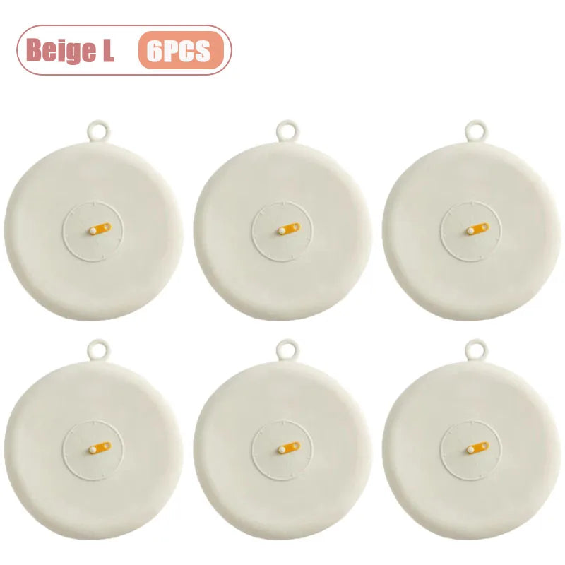 Conjunto de Tampas para Alimentos, Tampas Redondas Resistentes ao Calor, Tampas Universais para Sobras de Refrigerador, Tampas Reutilizáveis para Cozinha
